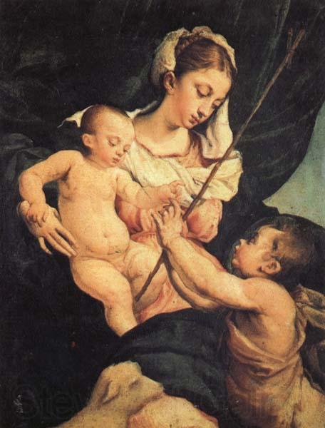 Jacopo Bassano Madonna and Child with St.John as a Child